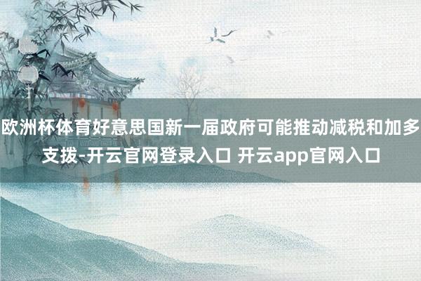 欧洲杯体育好意思国新一届政府可能推动减税和加多支拨-开云官网登录入口 开云app官网入口